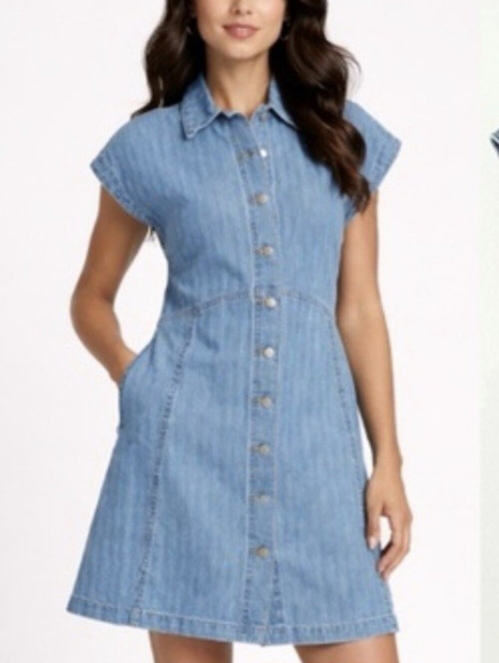 Universal Thread Button Down Denim Shirt Dress Size XL